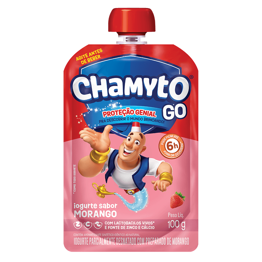 Iogurte Morango Chamyto Go Squeeze 100g