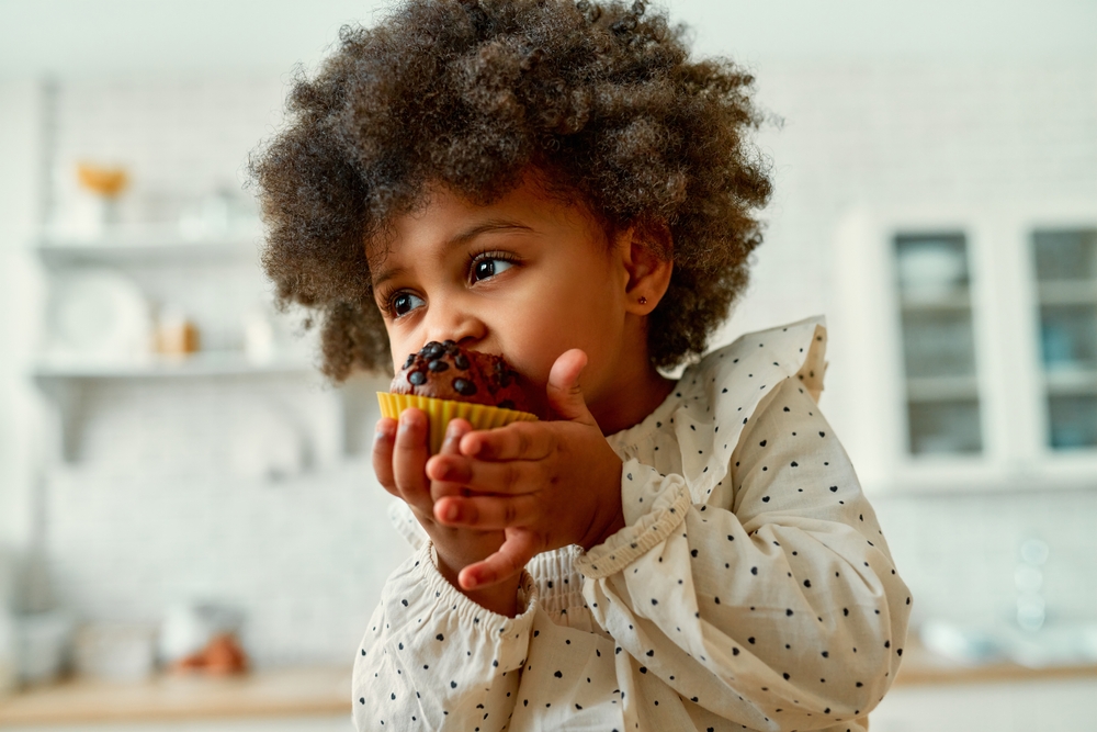 Banner da matéria Receitas rápidas para a lancheira: muffins e snacks saudáveis que as crianças amam